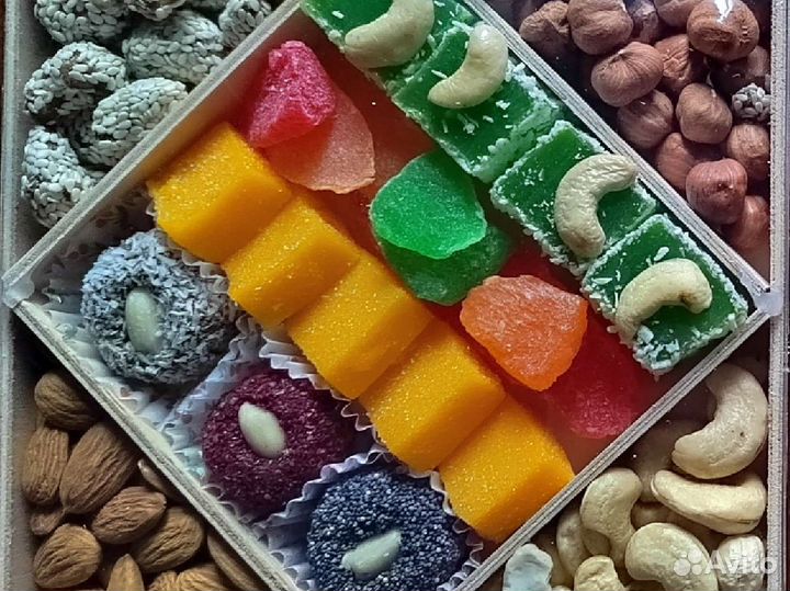 Вкусные орехи и вяленые фрукты от 500 гр