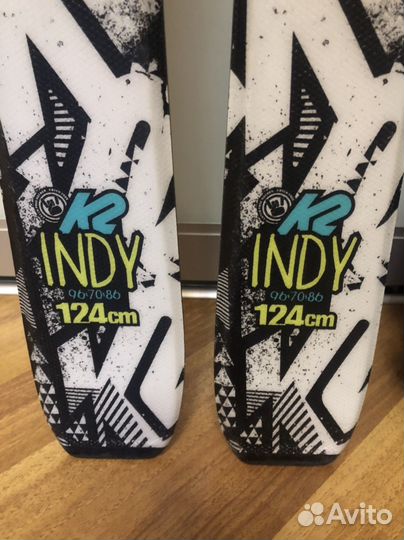 Горные лыжи детские К2 indy 124см с ботинками