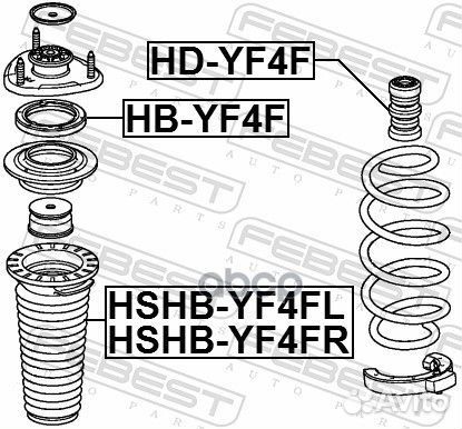 Пыльник переднего амортизатора hshbyf4FR Febest