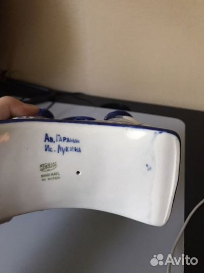 Подсвечник, Гжель, авторская работа