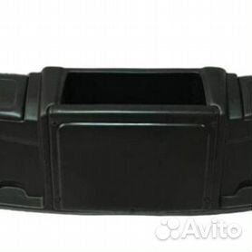 Полка верхняя под магнитолу для УАЗ 452 Буханка (АБС-пластик черный/белый)