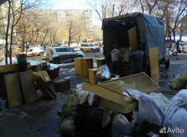 Вывоз мусора, спил, уборка, демонтаж