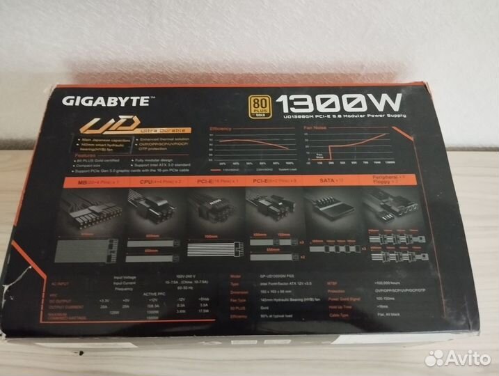 Блок питания gigabyte UD1300GM PG5