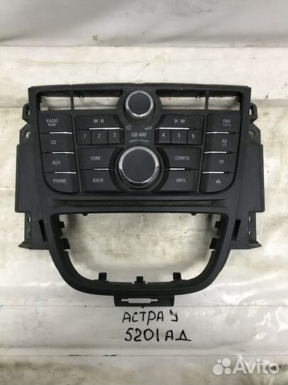 Магнитола Opel Astra J 2010-2017