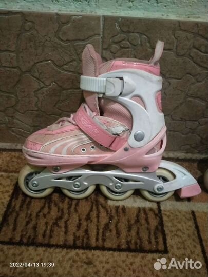 Роликовые коньки детские раздвижные
