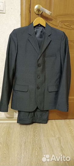 Костюм школьный, серый 170-178