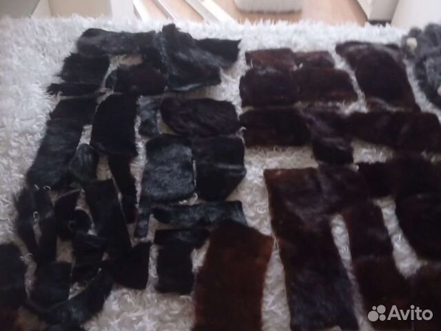 Воротники, шкурки из фабричного меха