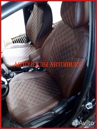 Чехлы Автопилот Hyundai Solaris 1 Hb из экокожи