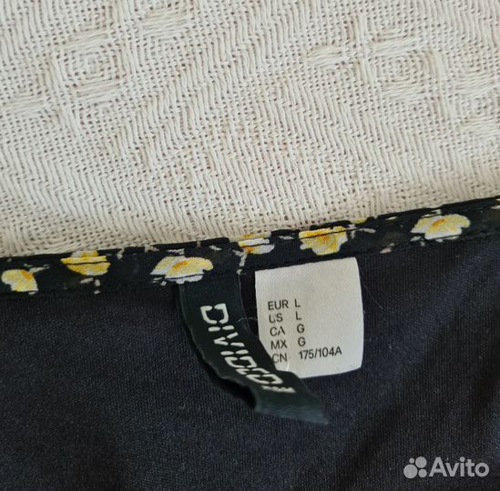 Платье шифоновое на подкладе 48 H&M