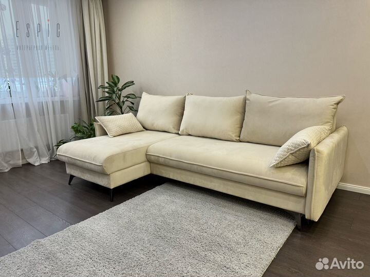 Диван угловой Greenwich/ Zizi Beige/Мягкий