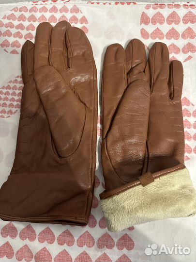 Перчатки женские кожаные 8