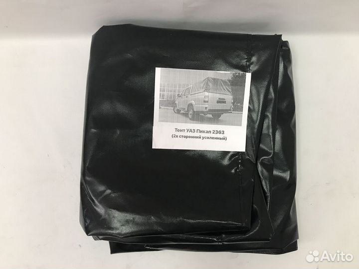 Тент УАЗ Пикап 2363 (черный, усиленный)