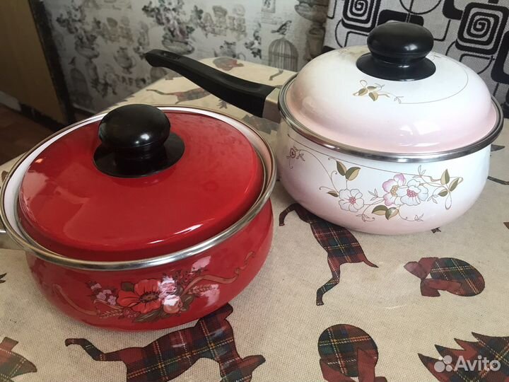 Ковшик эмалированный из Югославского набора