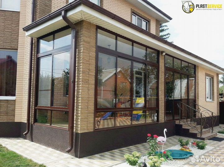 Пластиковые окна Rehau, остекление террас, беседок