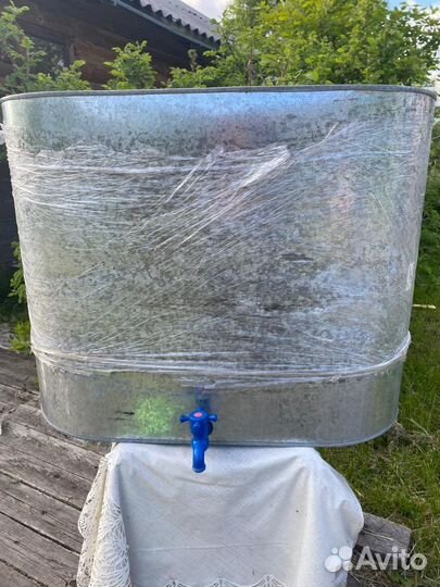 Бак с краном оцинкованный