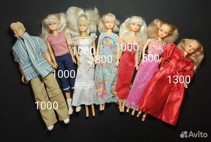 Разные Барбиобразные куклы из 90-х