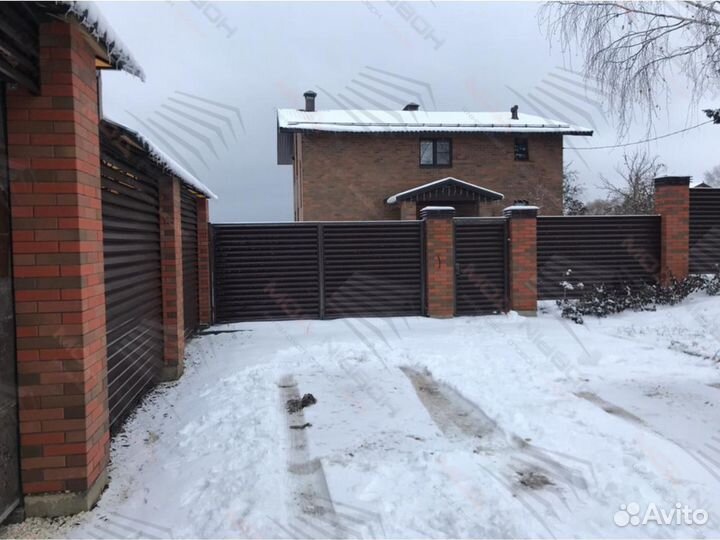 Забор жалюзи горизонтальный