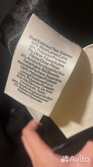 Пальто dkny черное, размер 14