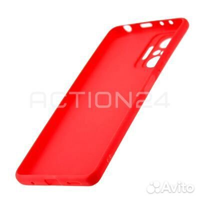 Чехол на Xiaomi Redmi Note 10 Pro силиконовый (кра