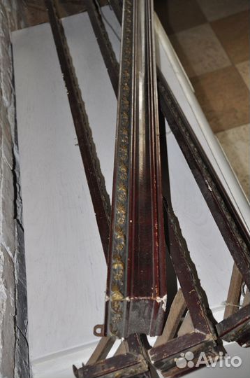 Карнизы для штор настенные, дерево+лепнина