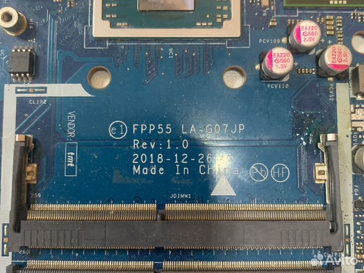 Материнская плата ноутбука hp 15-db1069ur