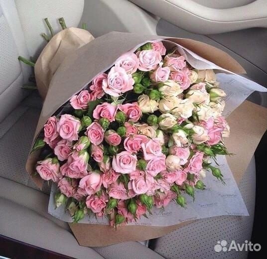 Доставка цветов за 30 минут.Кустовые розы