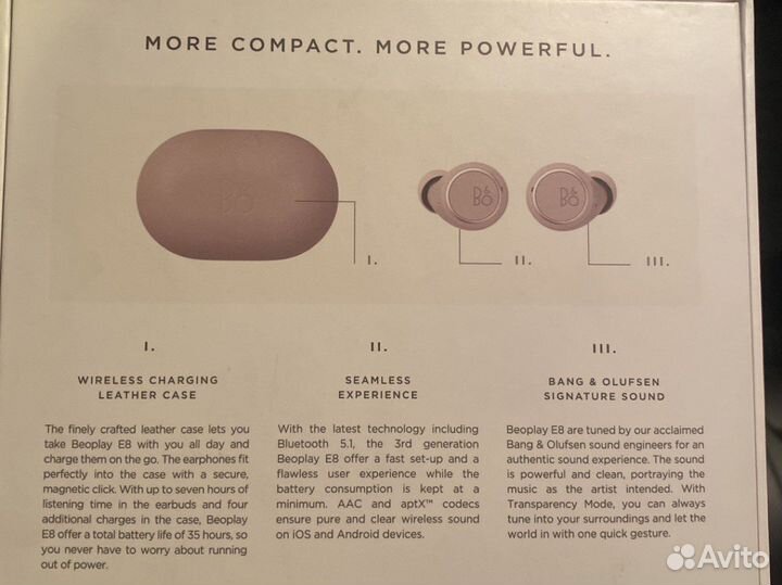 Беспроводные наушники Bang&Olufsen E8 3RD