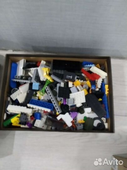 Lego россыпью, 4 коробки