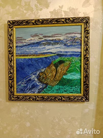 Картина маслом Утёс