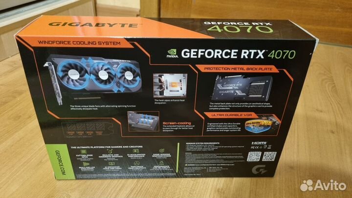 Видеокарта Gigabyte GeForce RTX 4070 Windforce OC