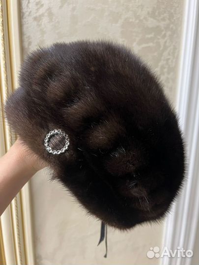 Шапка(берет) норковая женская