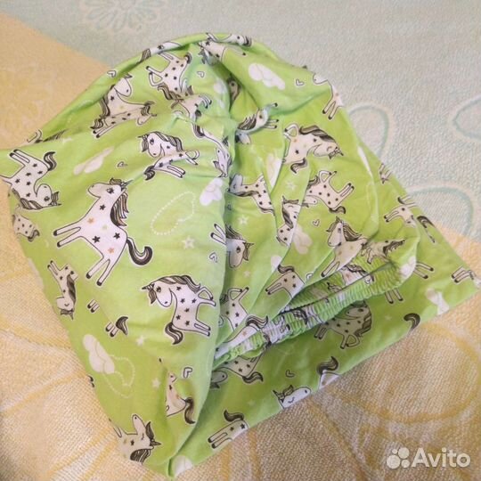 Простынь на резинке 120 60