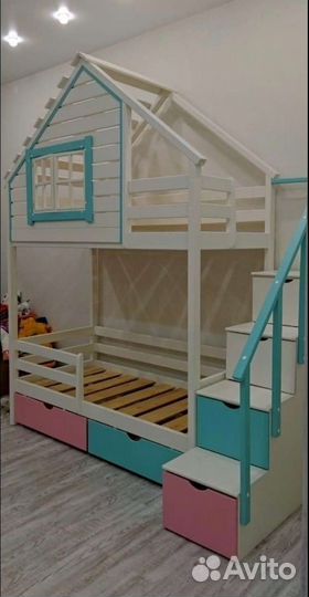 Кровать Чердак-двухъярусная