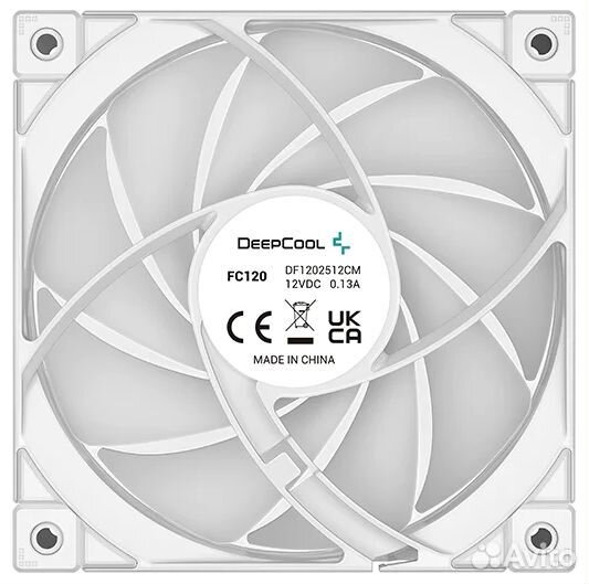 Набор вентиляторов DeepCool FC120 White (3шт) argb