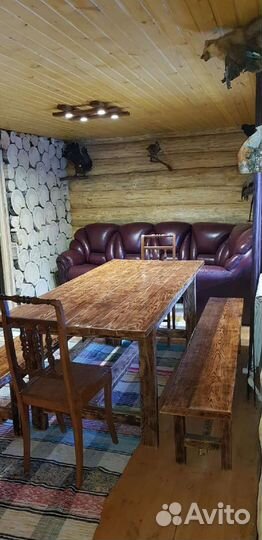 Русская баня на дровах с купелями и мангалом