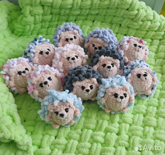 Ежик вязаная игрушка