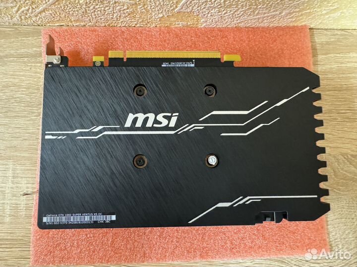 MSI GeForce GTX 1660 super ventus XS OC 6GB gddr6