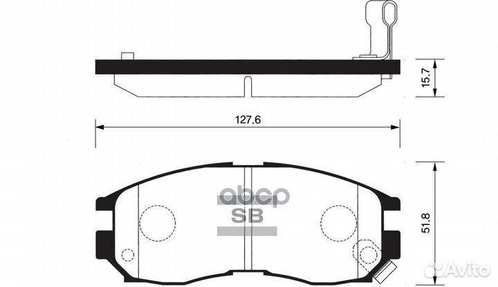 Колодки тормозные дисковые передние SP1134 Sangsin