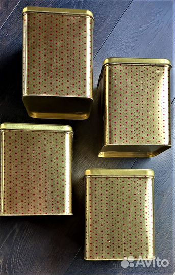 Жестяные банки для круп СССР