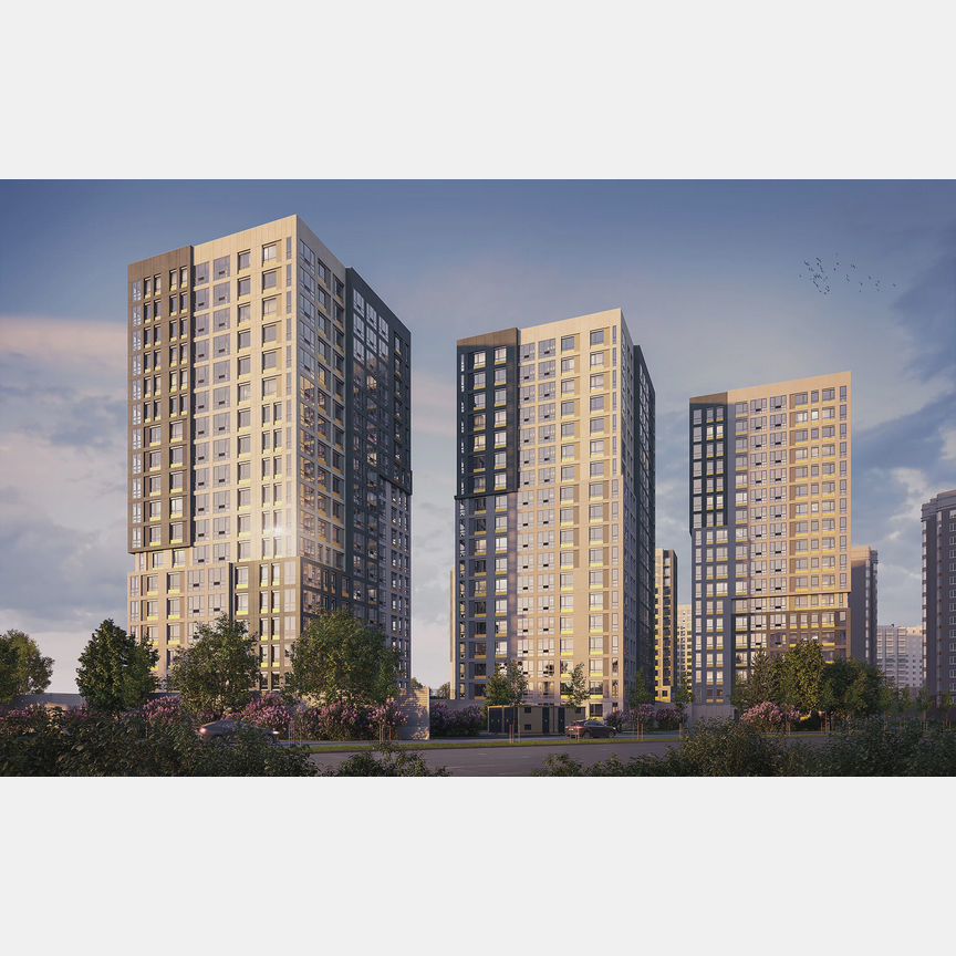 2-к. квартира, 64,3 м², 10/12 эт.
