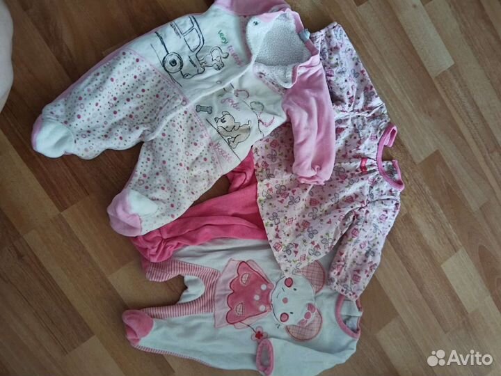 Детские вещи на девочку пакетом 0-3мес