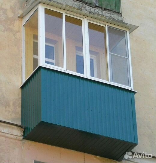 Остекление балконов пвх