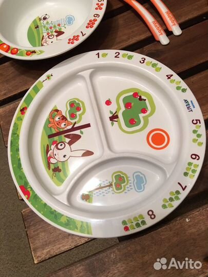 Набор тарелок посуды Avent для малышей