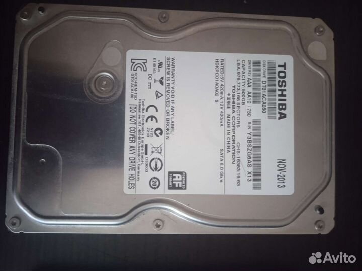 Жесткий диск HDD 500 Gb 250 Gb