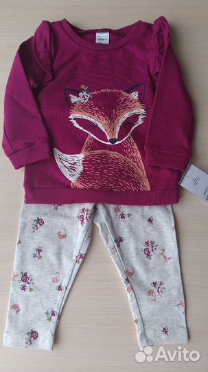 Новый комплект для девочки Carter's