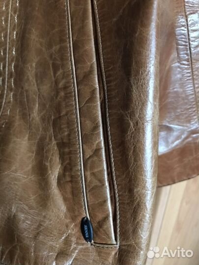 Плащ кожаный