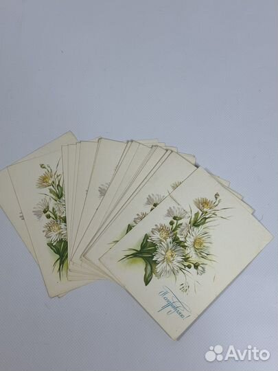 Поздравительная открытка СССР 1986 г 23 штуки