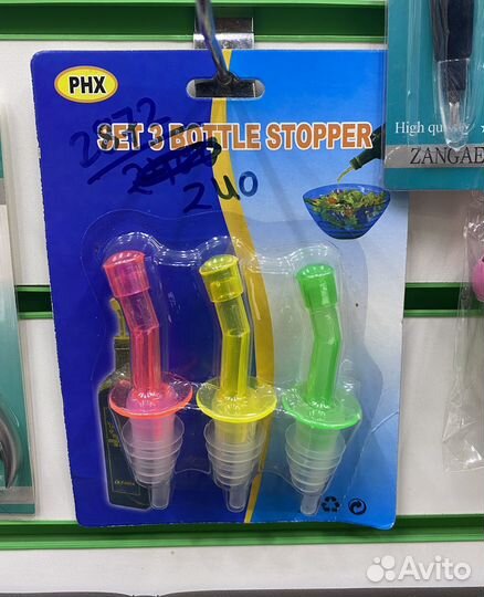 Набор пробка-дозатор на бутылку / Оптом