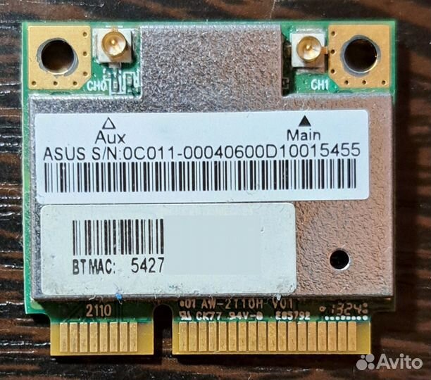 Wifi адаптер mini PCI-E Atheros AR5B22 AW-NB110H
