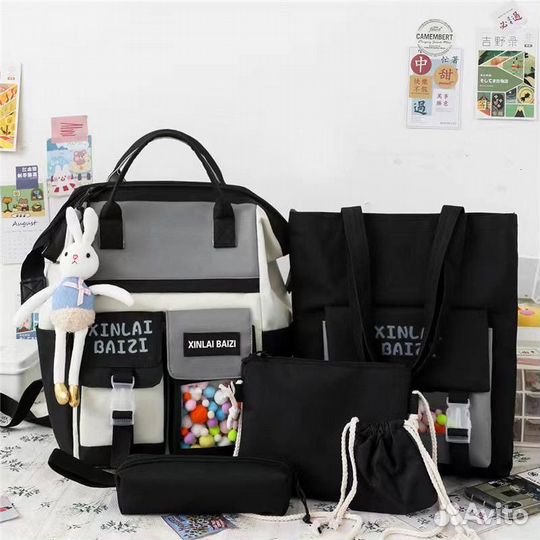 Рюкзак школьный для девочки 5в 1